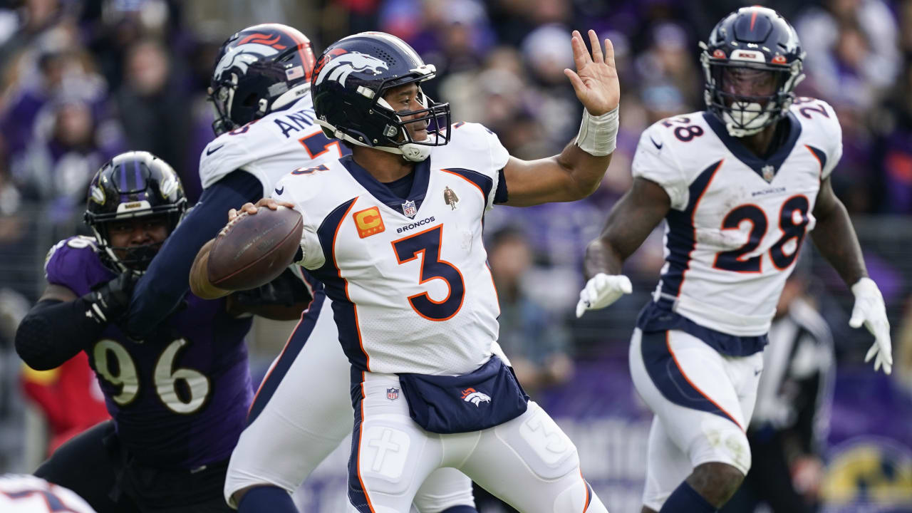 Denver Broncos Quarterback Russell Wilson Goes Deep To Wide Receiver