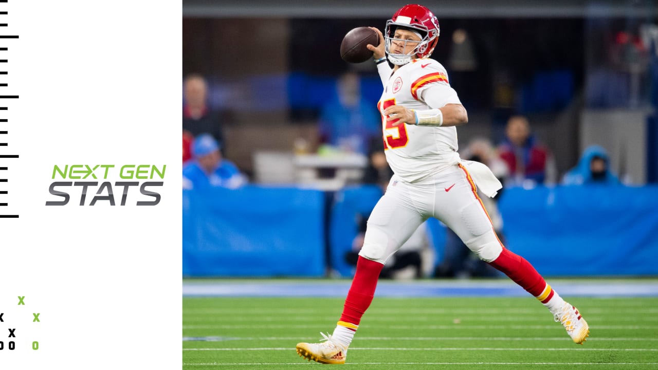 Next Gen Stats Kansas City Chiefs Quarterback Patrick Mahomes Most