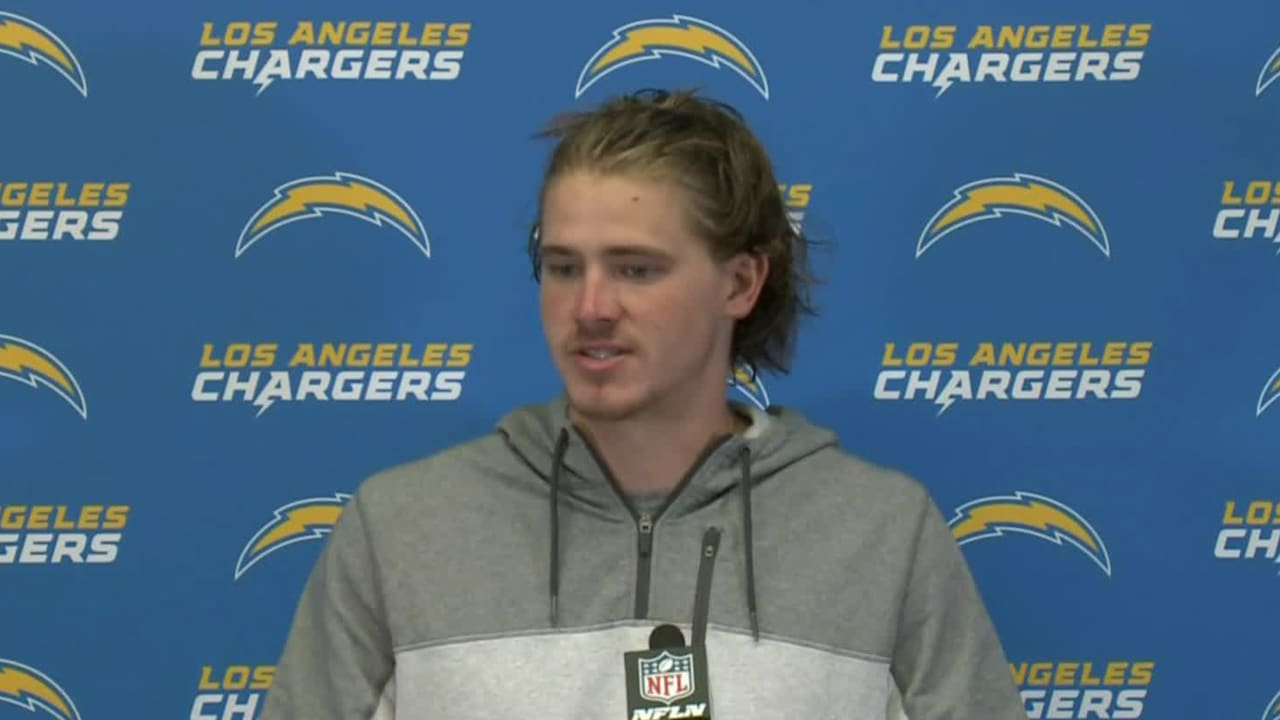 Los Angeles Chargers Quarterback Justin Herbert Reacts To His First