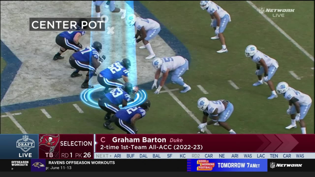 Tampa Bay Buccaneers Select Duke Blue Devils Center Graham Barton With