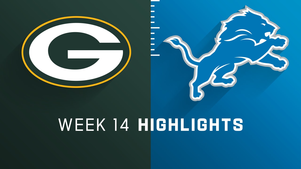 Green Bay Packers vs. Detroit Lions highlights Week 14