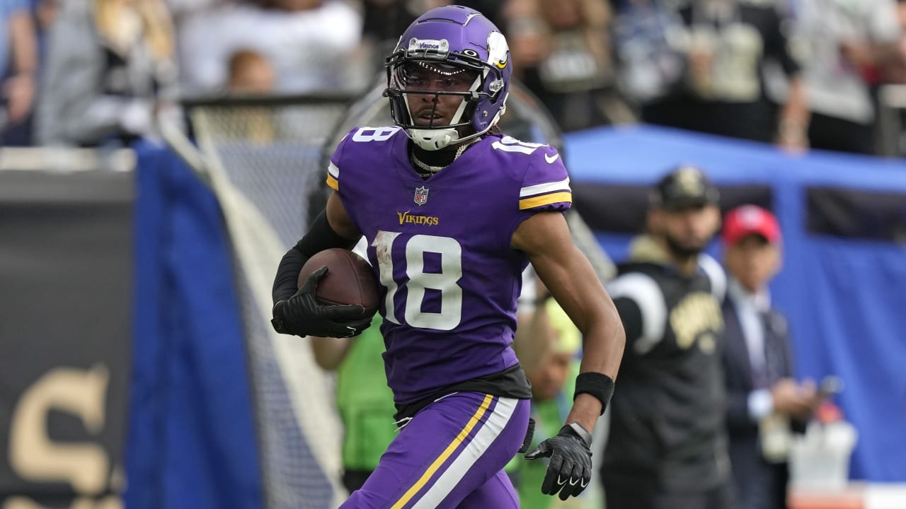 Minnesota Vikings wide receiver Justin Jefferson finds separation in