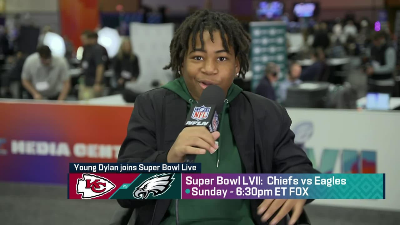 Young Dylan joins 'Super Bowl Live' ahead of Kansas City Chiefs