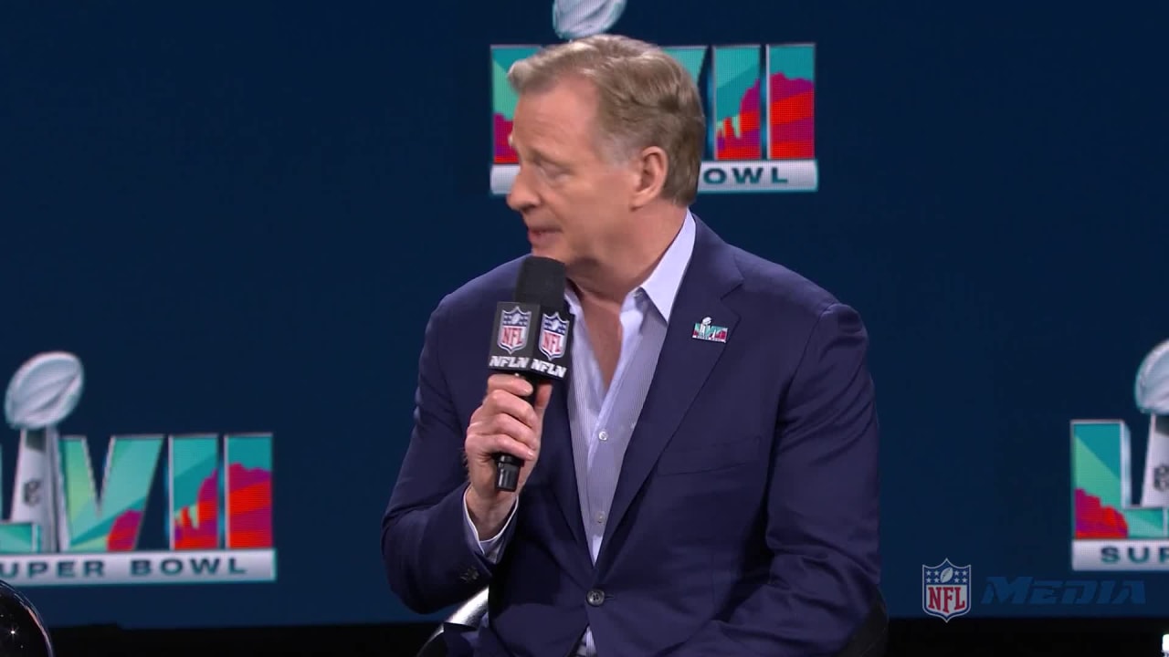 LIVE: NFL Commissioner Roger Goodell speaks ahead of the Super