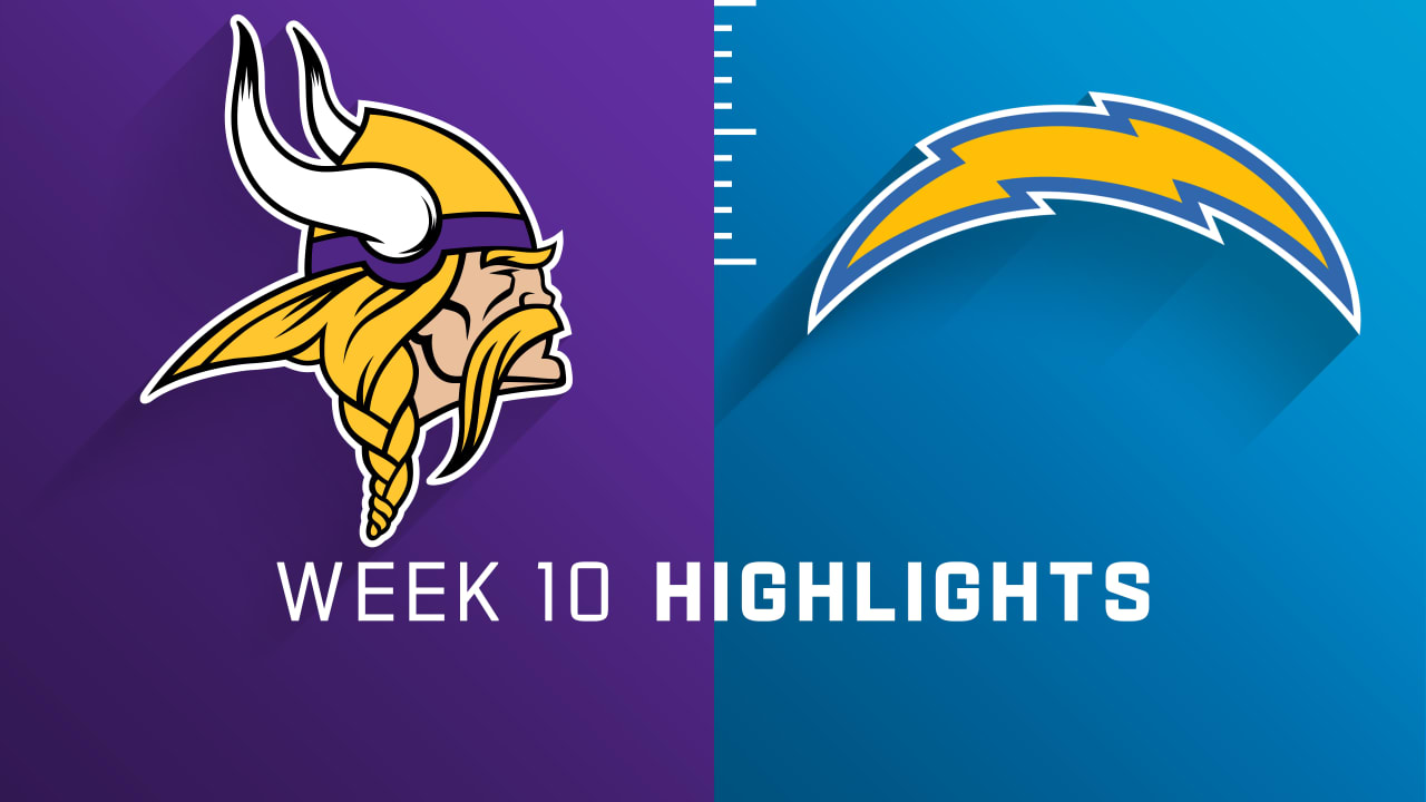 Minnesota Vikings vs. Los Angeles Chargers highlights Week 10