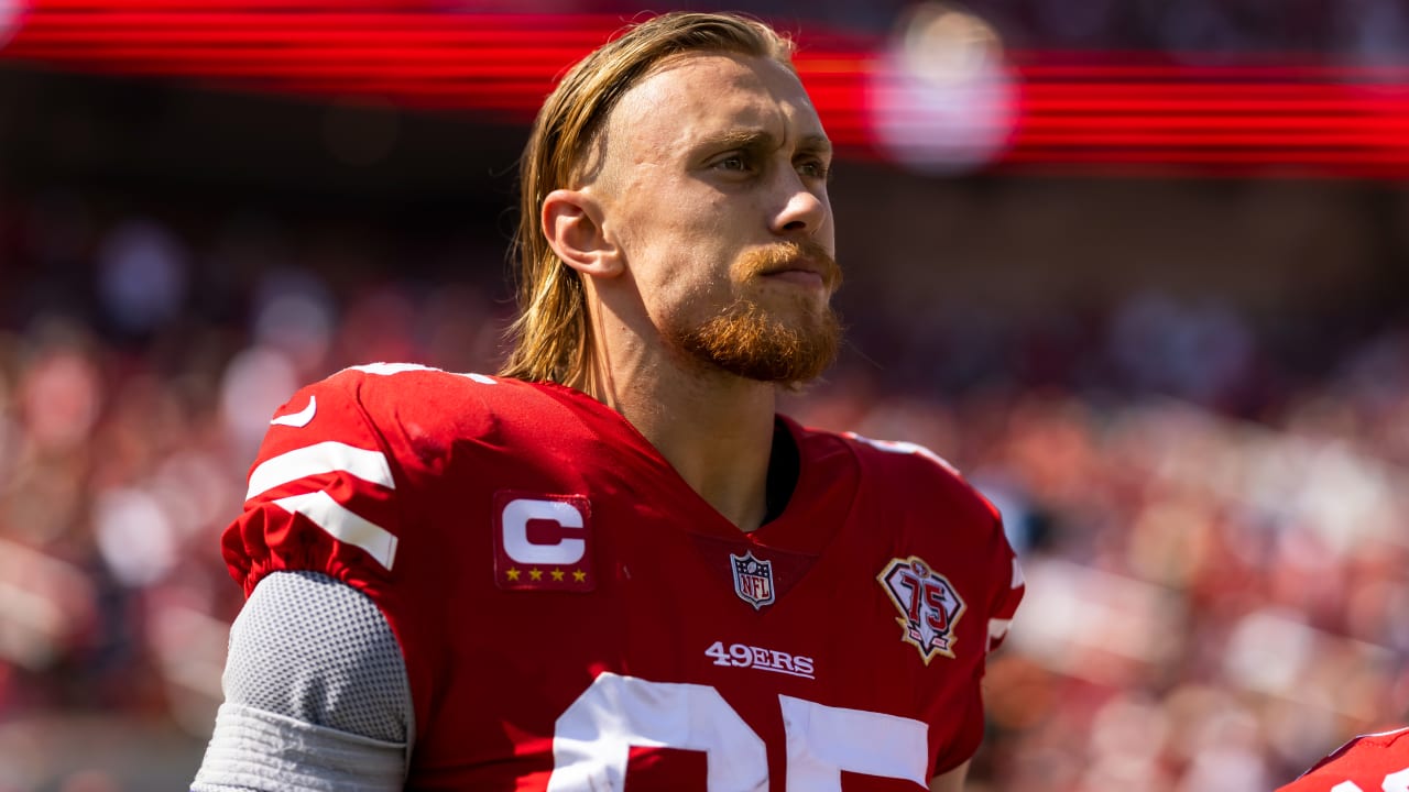 George Kittle injury news: 49ers to place TE on injured reserve due to calf  injury - DraftKings Network