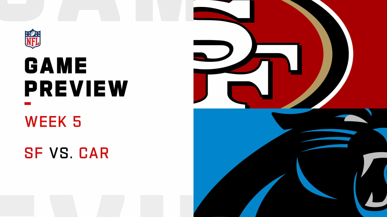 San Francisco 49ers vs. Carolina Panthers Week 5 Game Preview