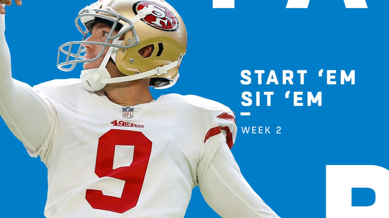 Start Em Sit Em Week 2 Kickers