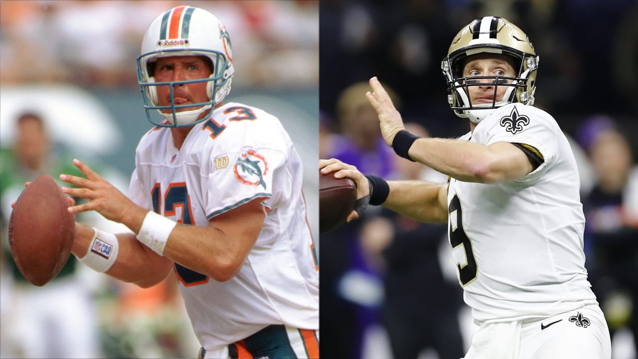 Hall of Famer Dan Marino vs. New Orleans Saints QB Drew