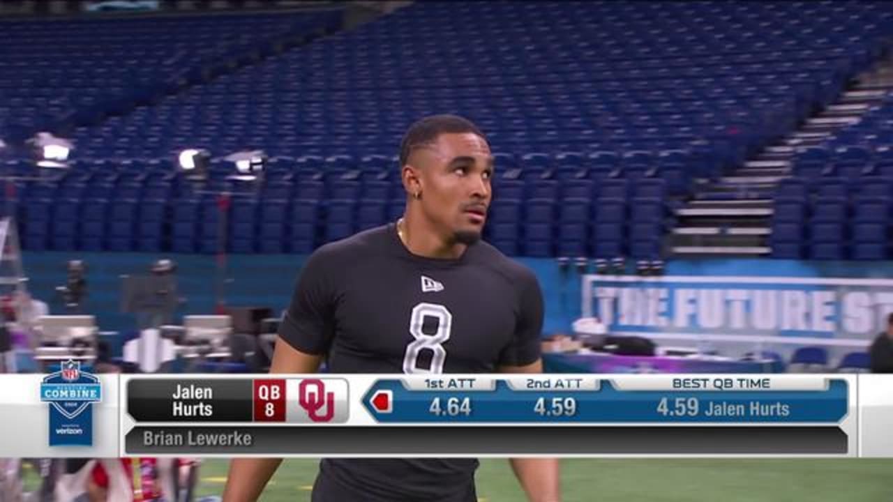 Jalen Hurts runs 4.59 second 40-yard dash