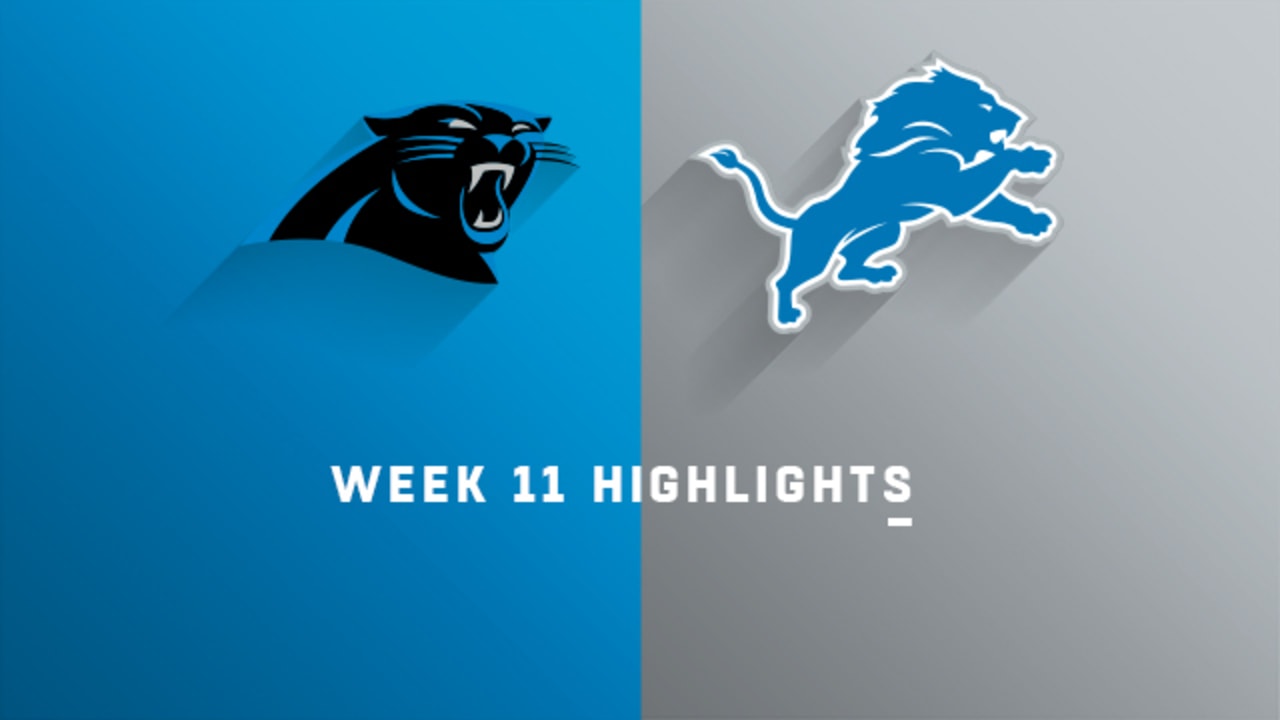 Panthers vs. Lions Game Preview, Week 11, Sunday, 11/22, 1:00 ET