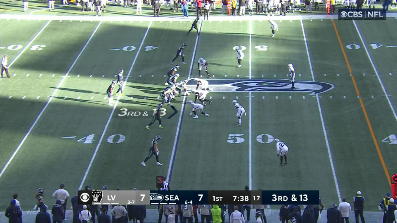 Las Vegas Raiders defensive tackle Andrew Billings (97) walks on