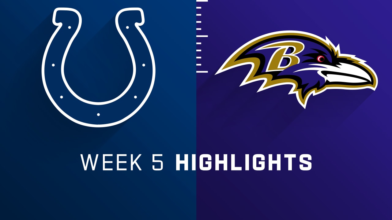 Indianapolis Colts vs. Baltimore Ravens highlights Week 5