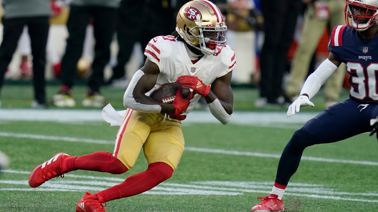 49ers' rookie WR Brandon Aiyuk looks experienced in blowout of Giants