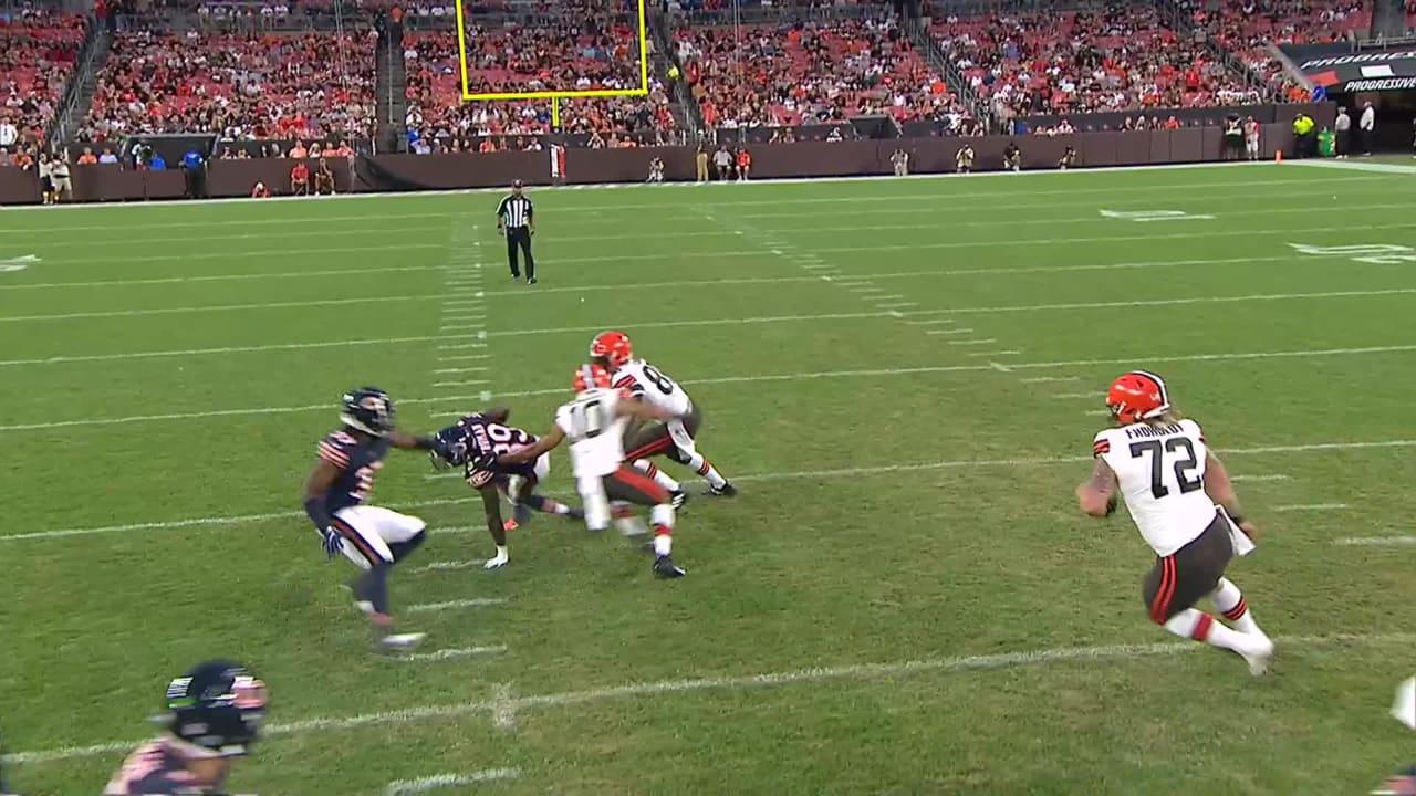 Chicago Bears cornerback Greg Stroman nets INT after Cleveland Browns ...
