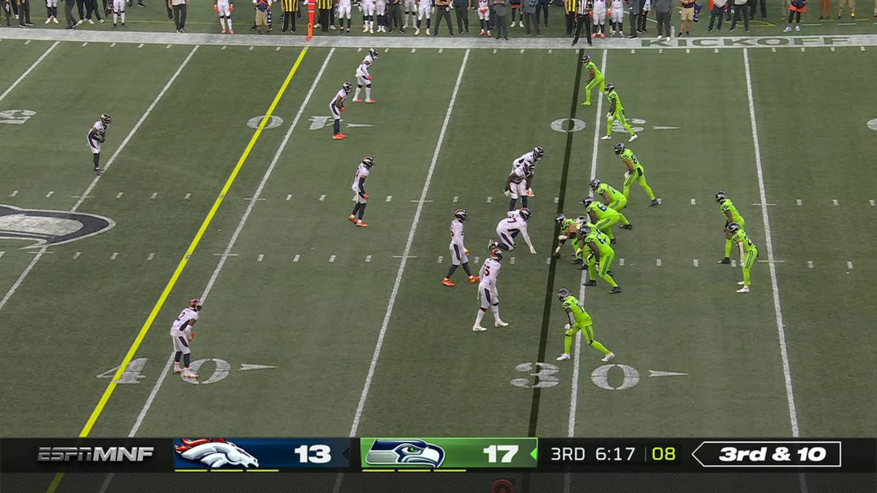 Seattle Seahawks wide receiver DK Metcalf's 15-yard catch on third down ...