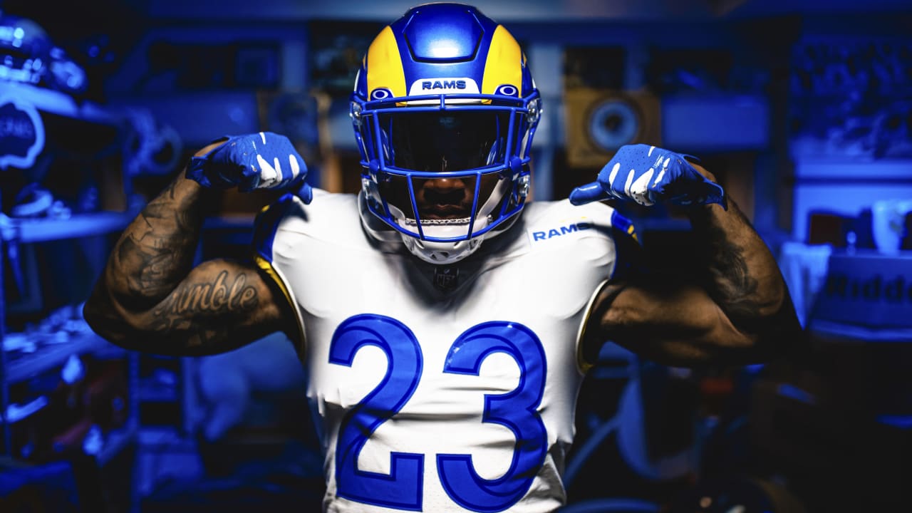 Los Angeles Rams 2021 alternate jersey modern throwback