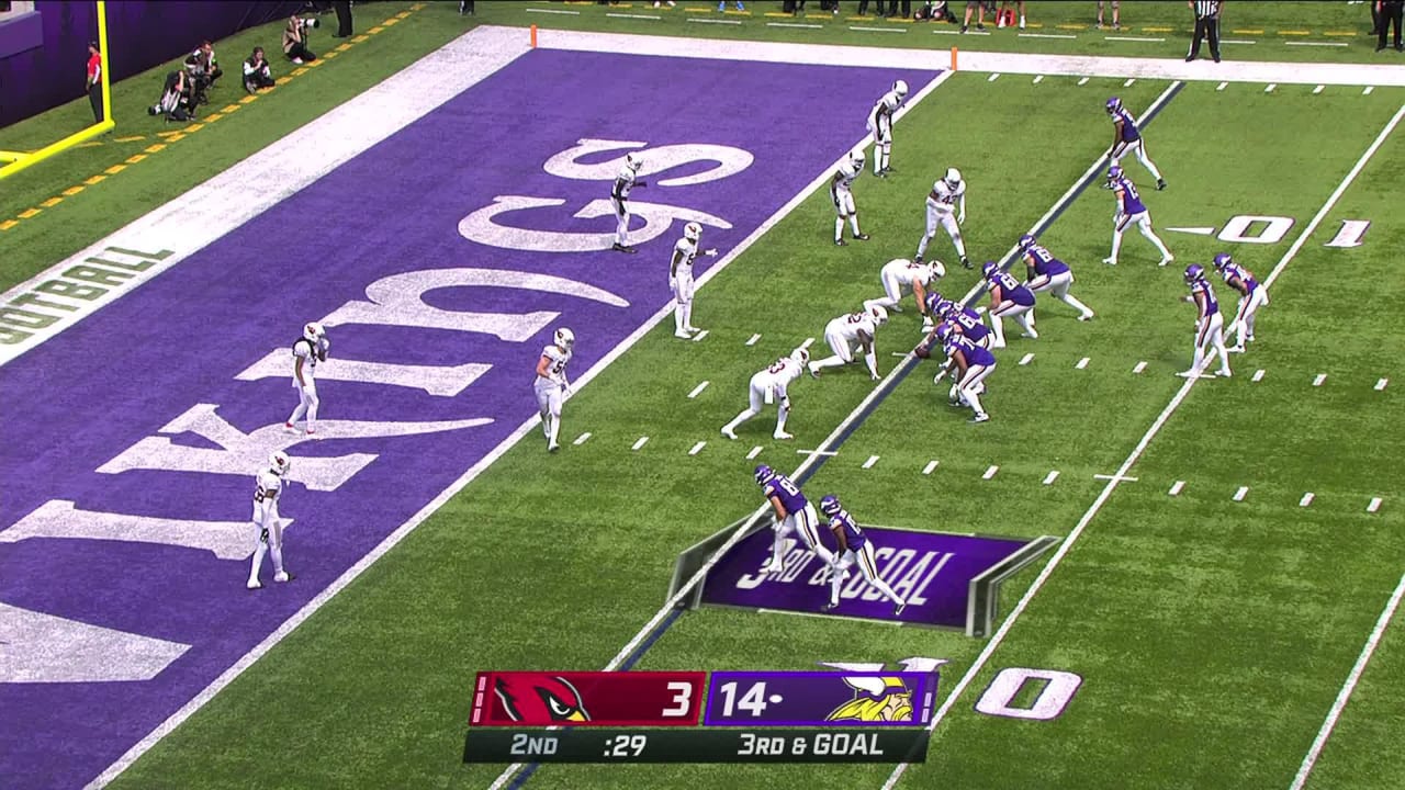 Arizona Cardinals linebacker Zach McCloud lays the hammer with 3yard sack