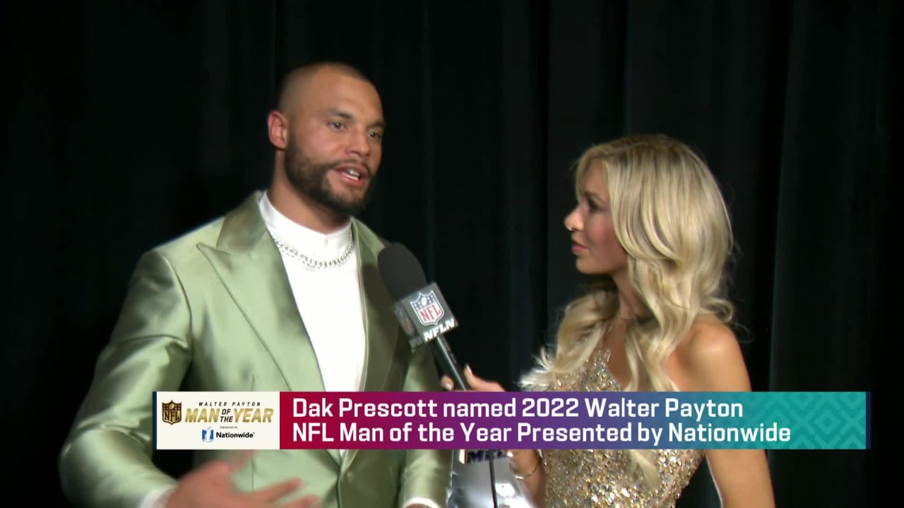 Dallas Cowboys Dak Prescott Walter Payton NFL Man of the Year