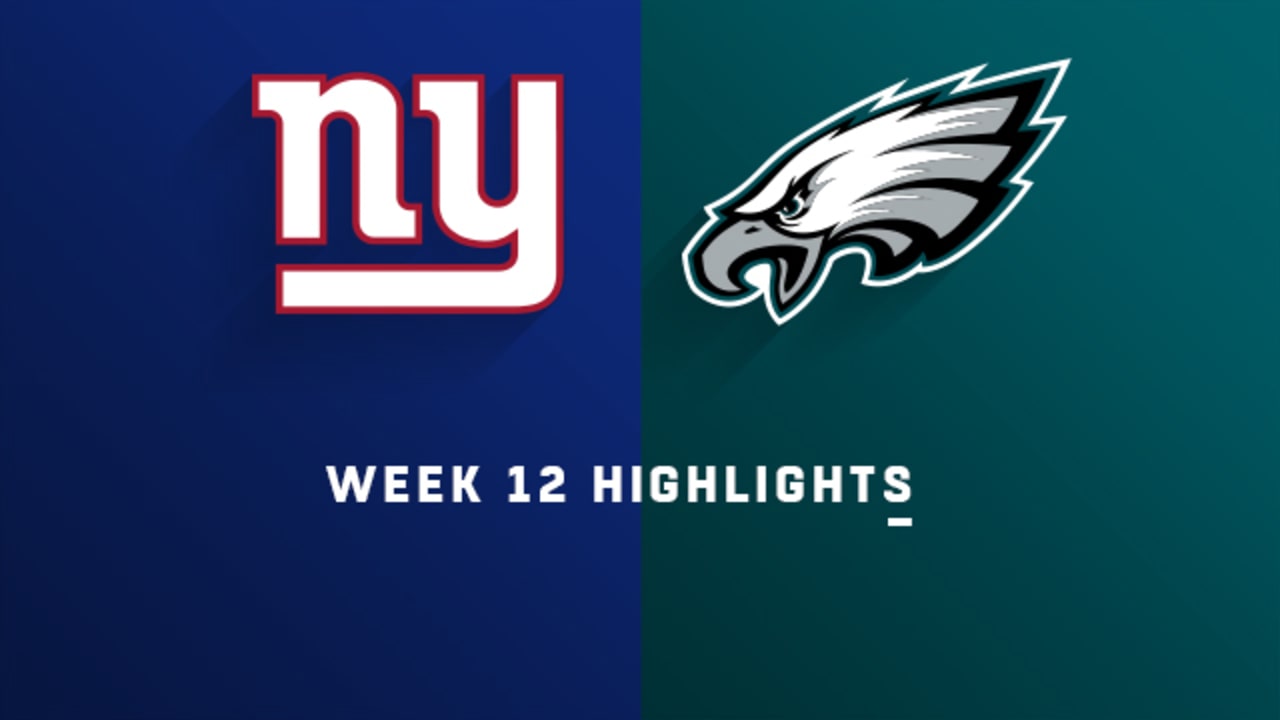 Eagles vs. Giants Week 12 Highlights