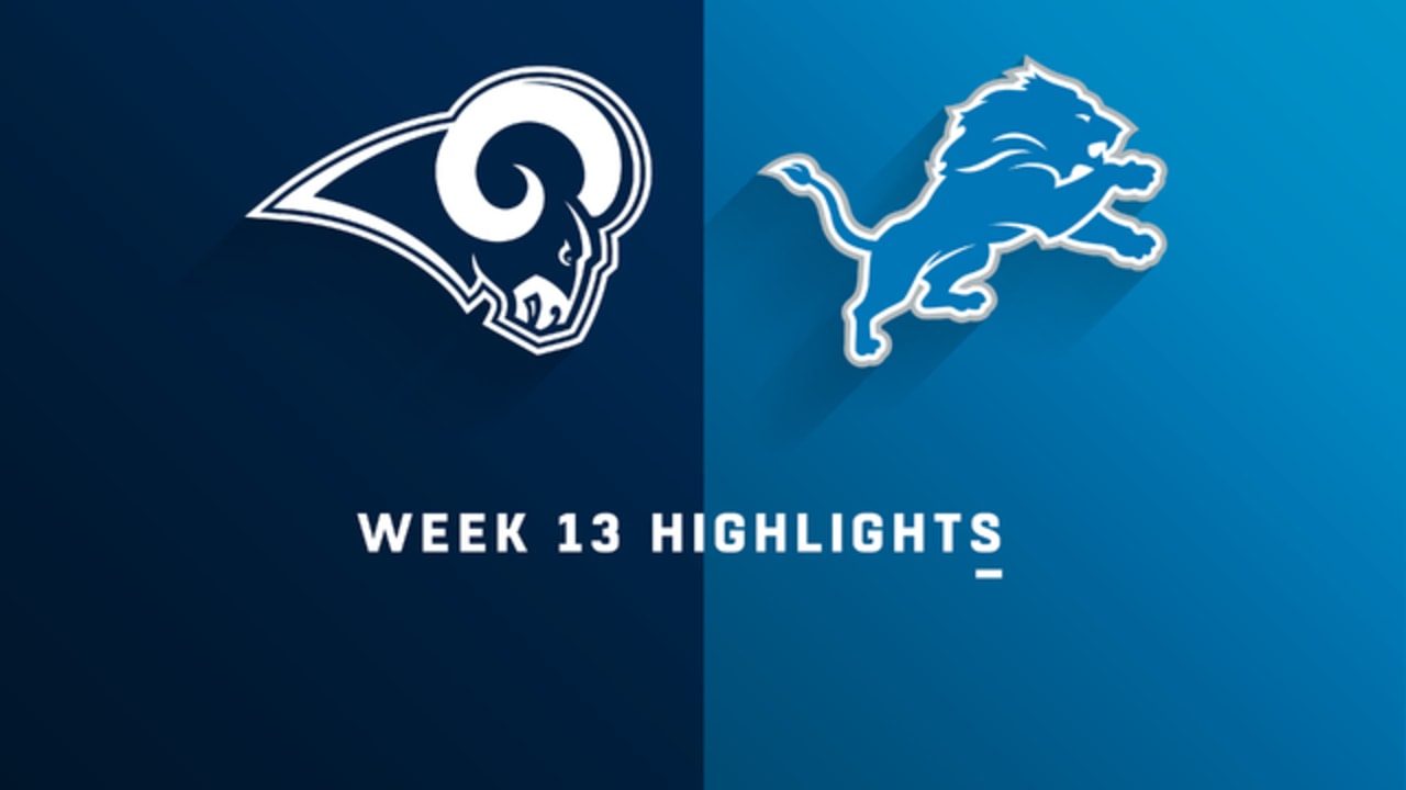 Rams vs. Lions highlights Week 13