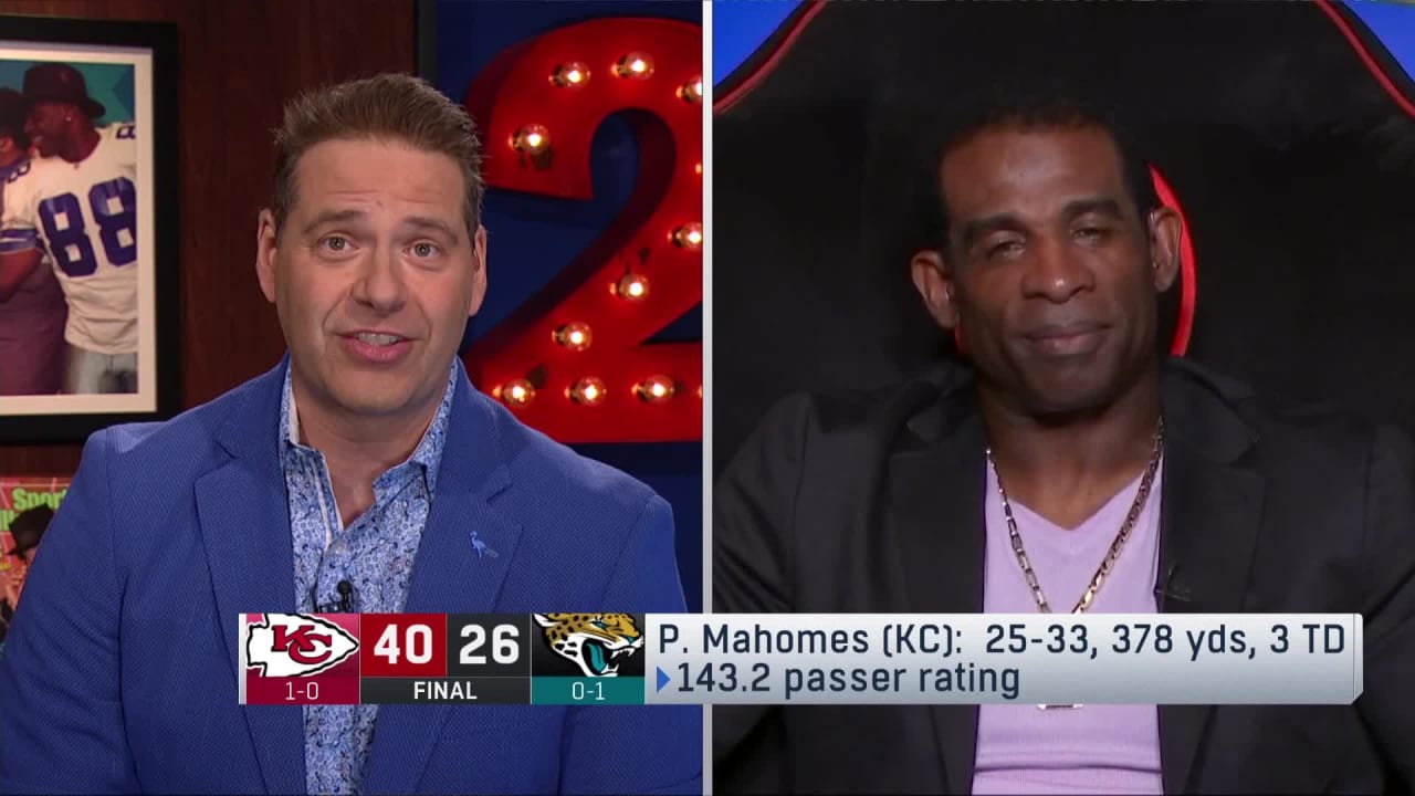 NFL Network's Deion Sanders Kansas City Chiefs quarterback Patrick