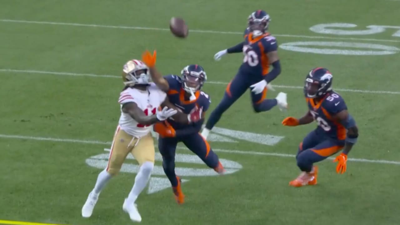 Denver Broncos cornerback Pat Surtain II's airtight coverage on San ...