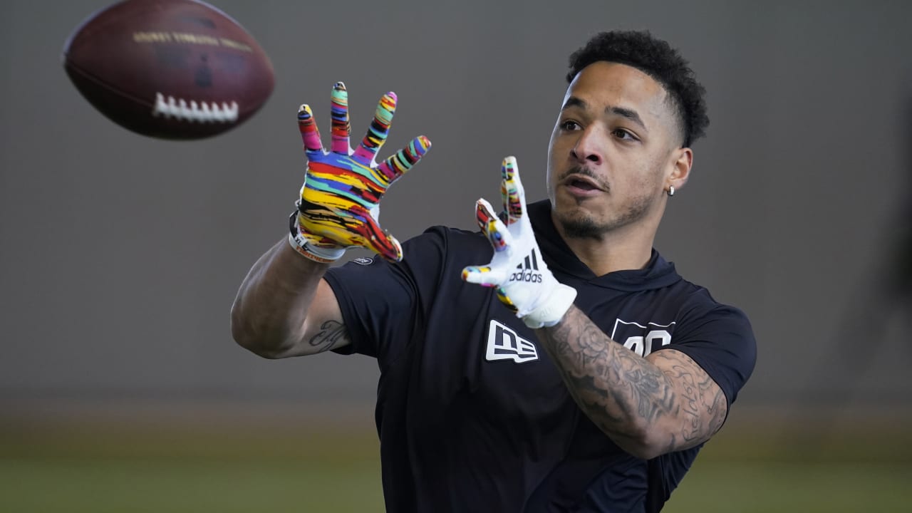 Oklahoma State Cowboys wide receiver Tylan Wallace's pro day highlights