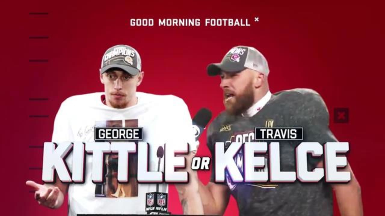 Travis Kelce gives George Kittle autographed, game-worn jersey