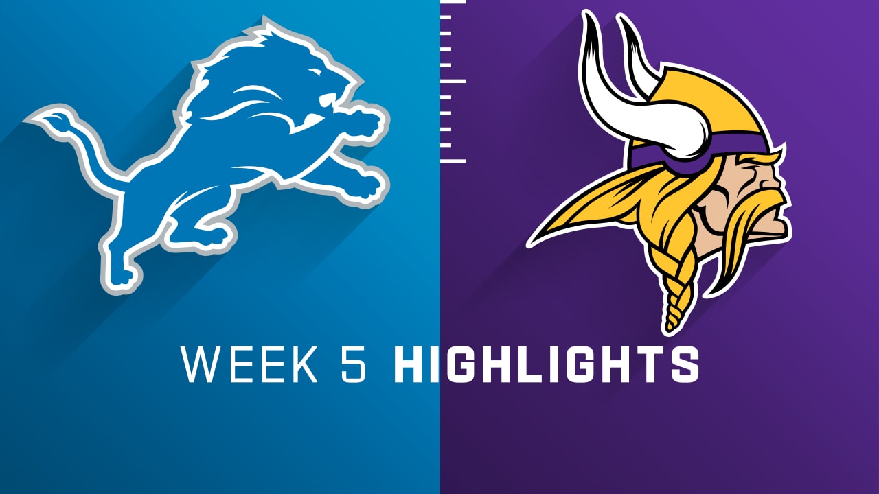 Detroit Lions vs. Minnesota Vikings highlights Week 5