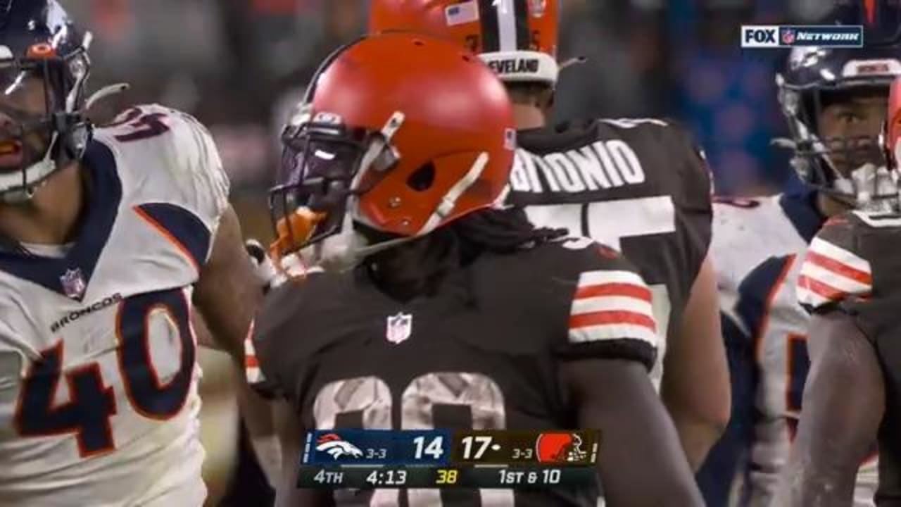 D'Ernest Johnson runs wild in spot start, leads Browns over Broncos 