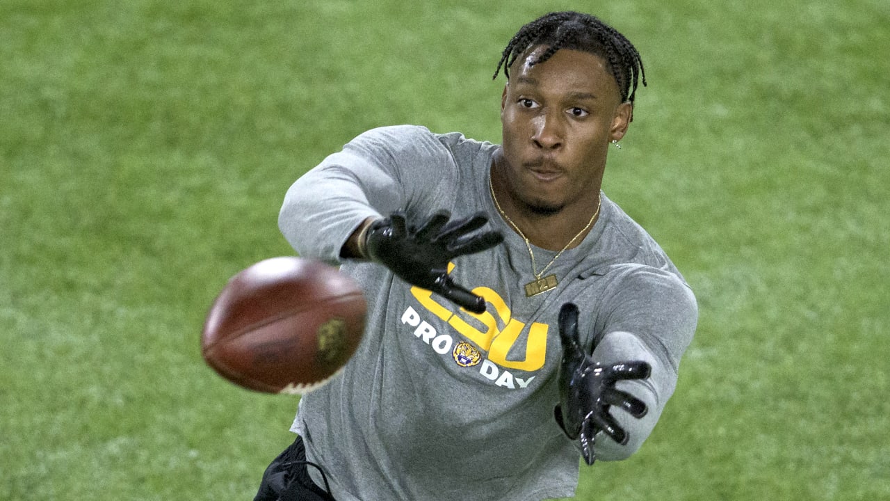 LSU Tigers wide receiver Terrace Marshall Jr.'s pro day highlights