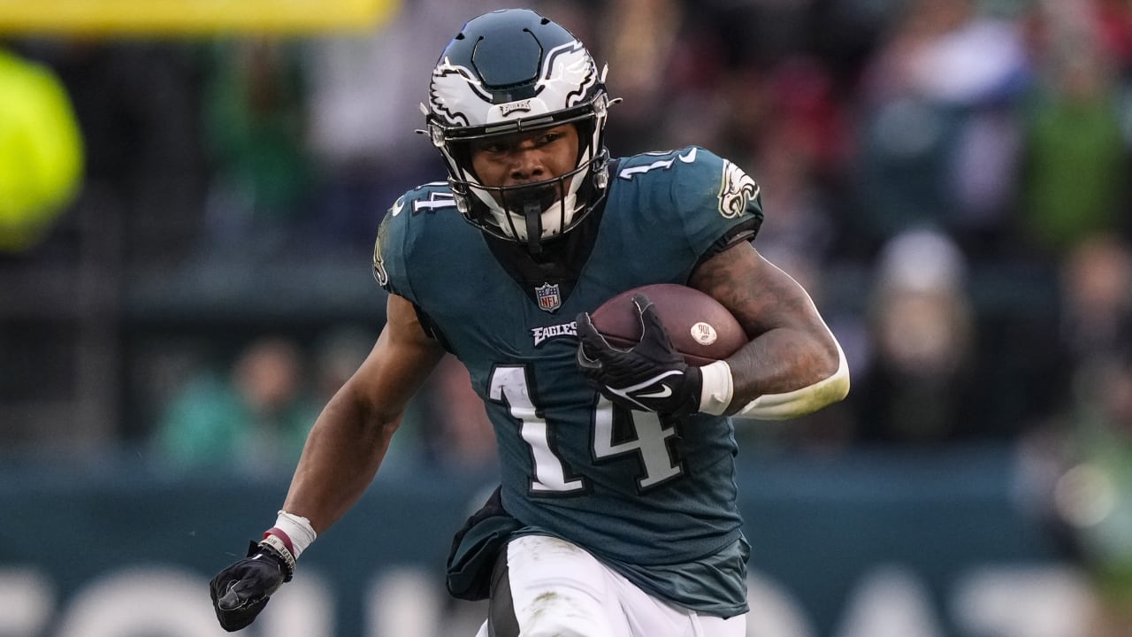 Philadelphia Eagles' Kenneth Gainwell in action during an NFL