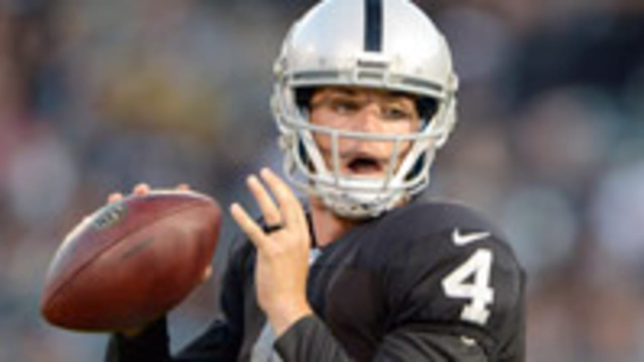 Dennis Allen: Raiders QB Derek Carr will start over Matt Schaub in opener 