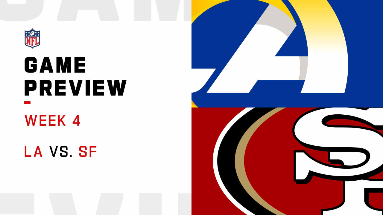 What time is the NFL game tonight? TV schedule, channel for Rams vs. 49ers  in Week 4