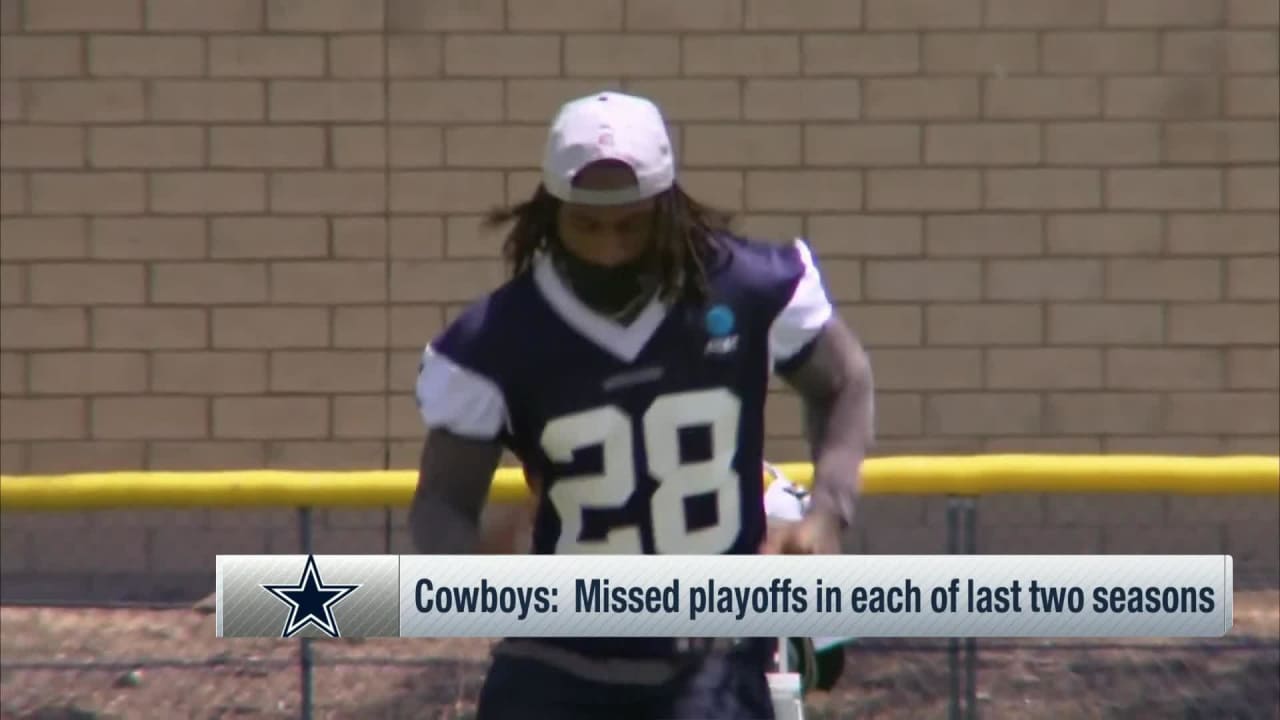 Dallas Cowboys defensive back Malik Hooker (28) lines up for the