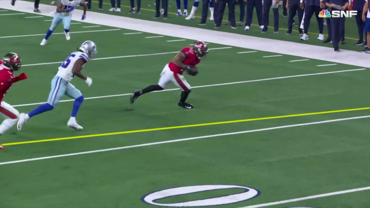 WATCH: Bucs S Antoine Winfield Jr. picks off Cowboys QB Dak Prescott