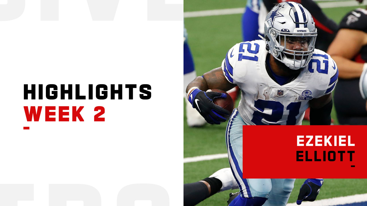 Ezekiel Elliott Best Plays vs Falcons