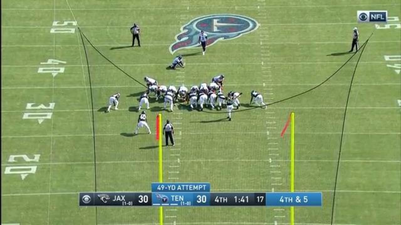 Tennessee Titans kicker Stephen Gotskowski drills 48-yard 