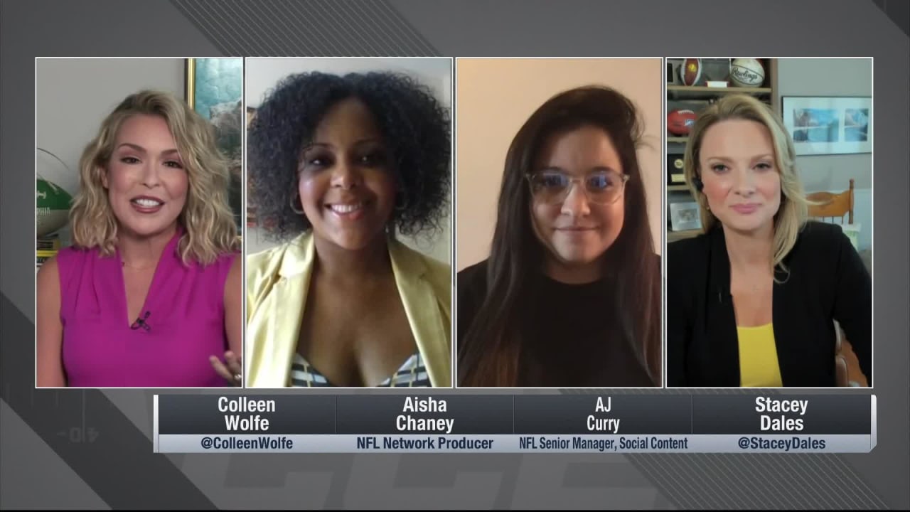 NFL Network's Colleen Wolfe leads roundtable discussion with Aisha Cha...