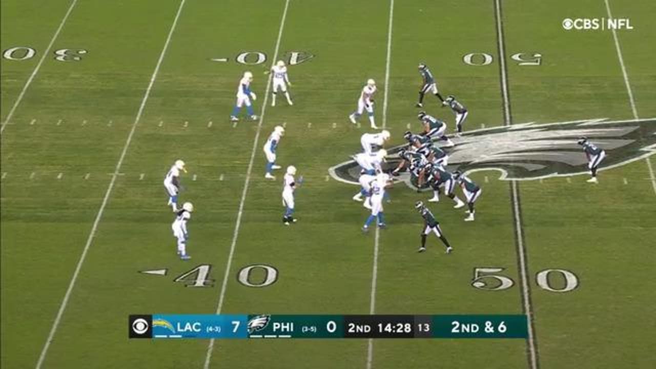 Philadelphia Eagles quarterback Jalen Hurts lofts a 27-yard dime in ...