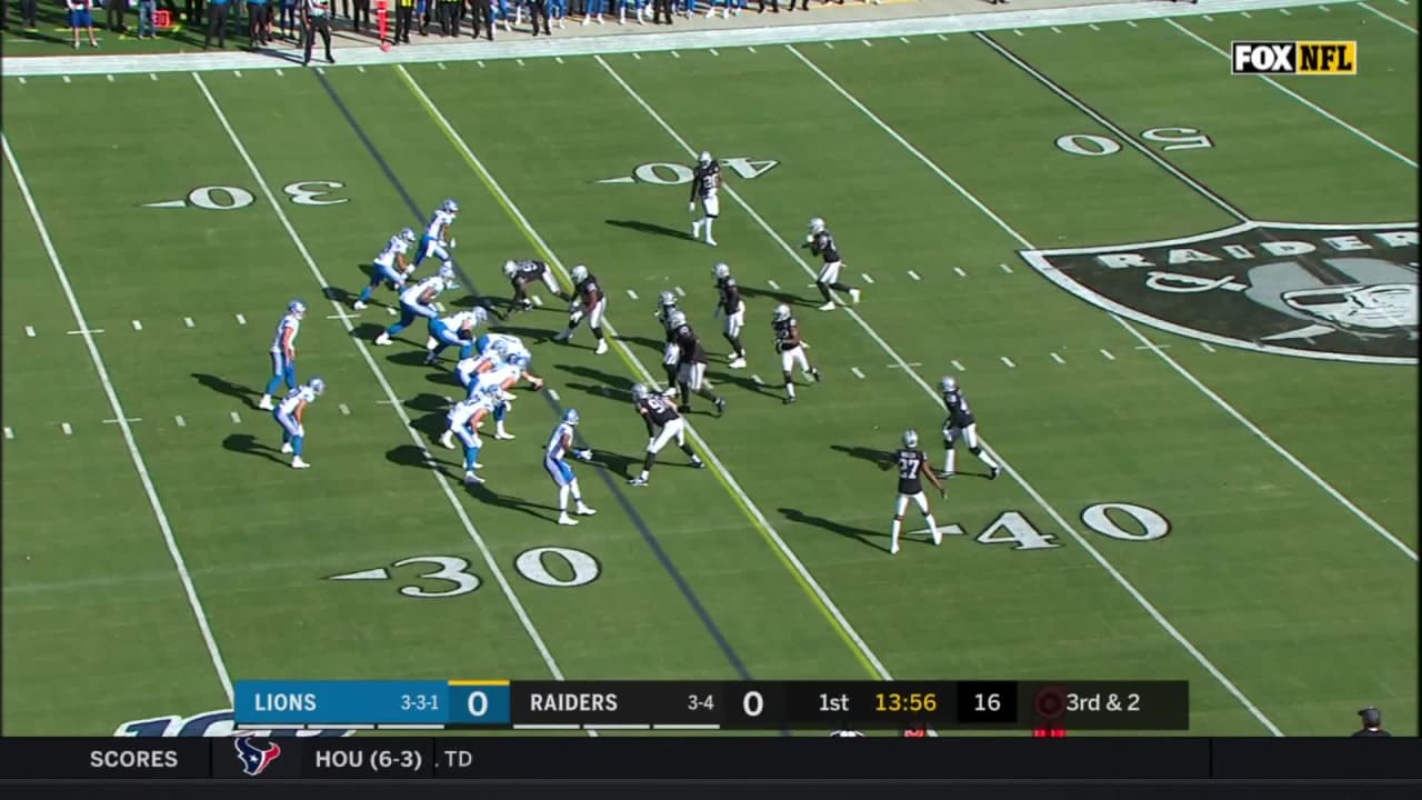 Highlights: Raiders vs. Lions - Week 9