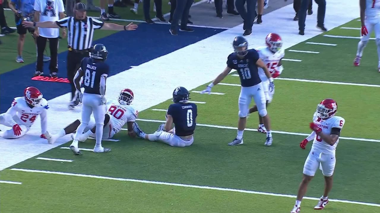 Rice Owls quarterback JT Daniels slings it to running back Dean Connors ...