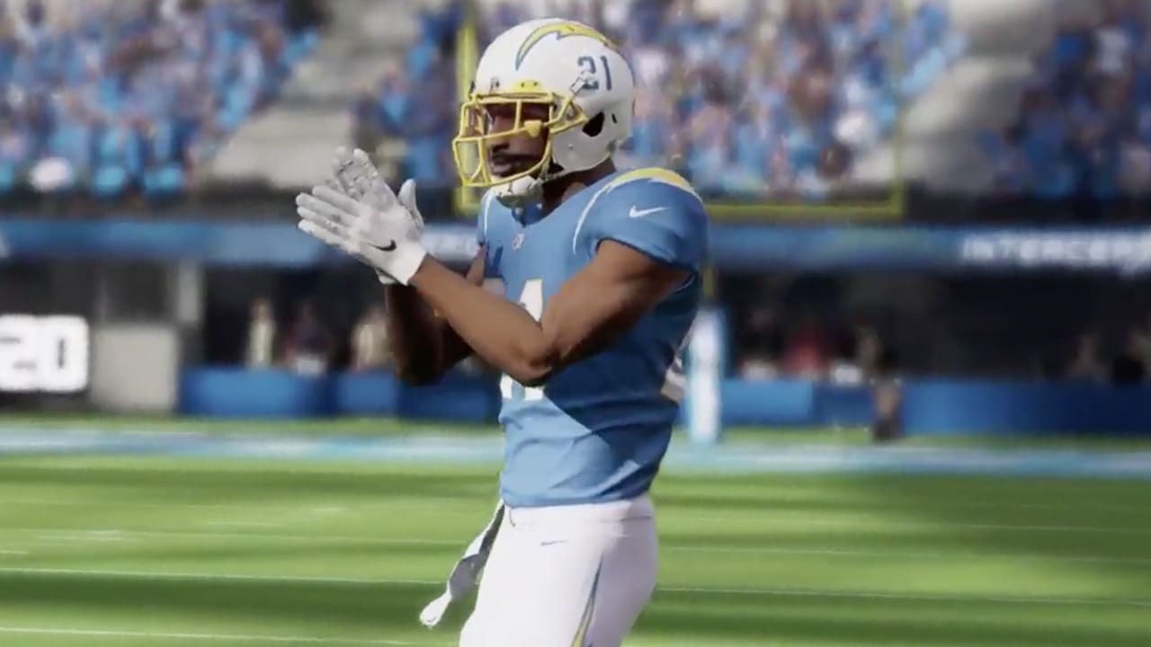 First look: Los Angeles Chargers LB Khalil Mack and CB J.C. Jackson in  Chargers uniform in 'Madden NFL 22