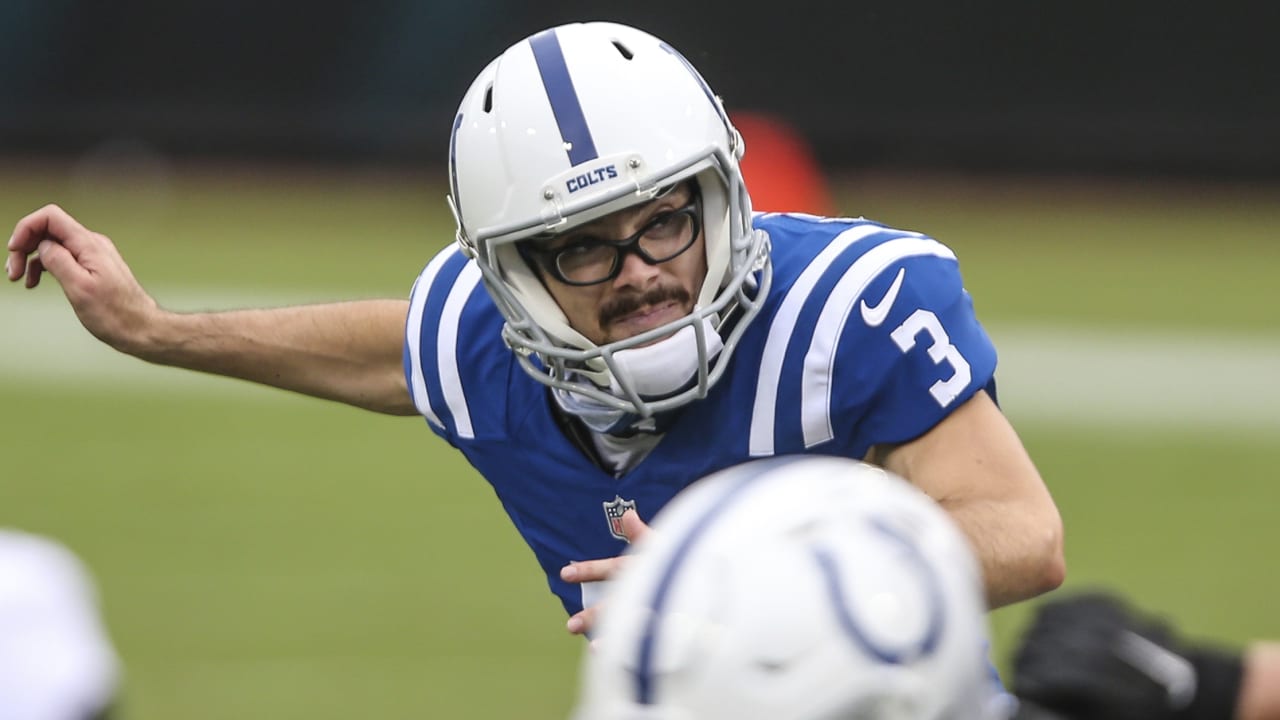 Indianapolis Colts kicker Rodrigo Blankenship's 30-yard 