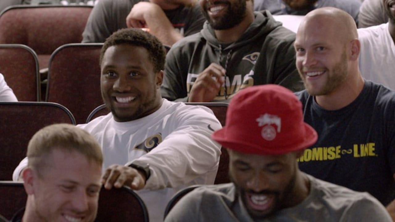 Kendrick Lamar and Schoolboy Q hopped on the field after Rams camp