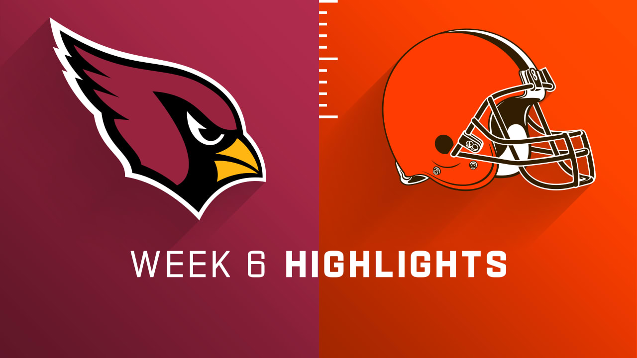 Ikke moderigtigt dybtgående Fader fage Arizona Cardinals vs. Cleveland Browns highlights | Week 6