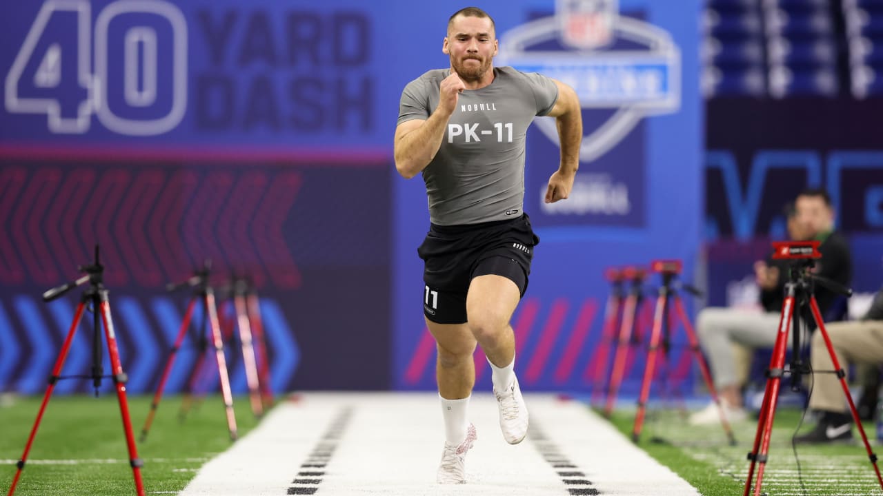 Punter Michael Turk runs official 4.83second 40yard dash at the 2023