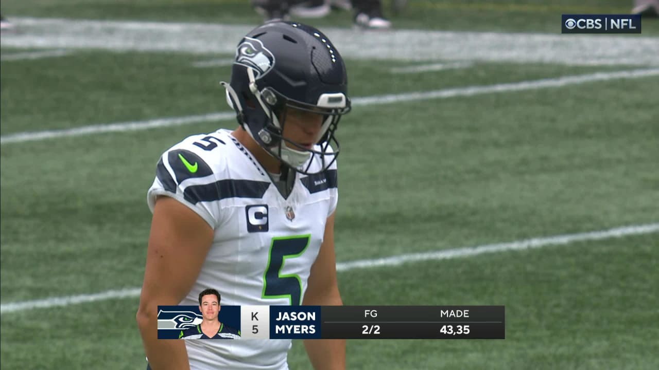 Seattle Seahawks Kicker Jason Myers' Third Field Goal Of First Half ...