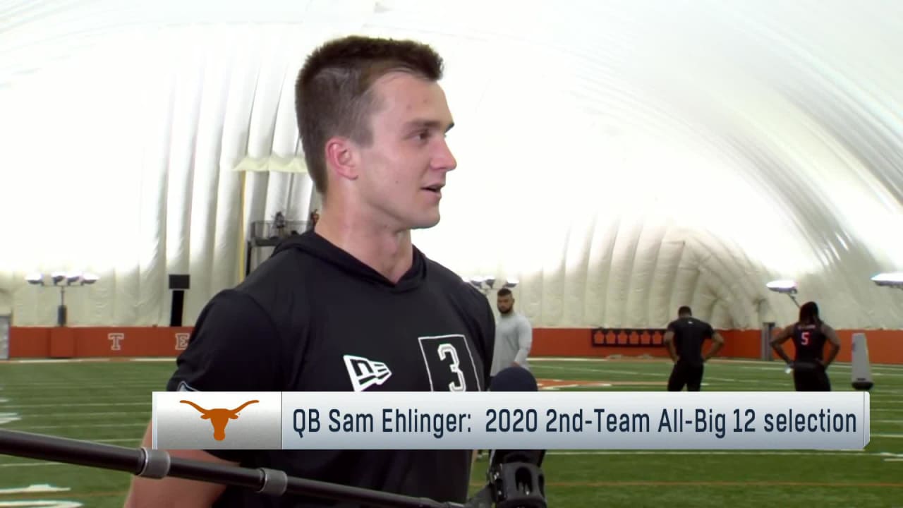 Texas Longhorns quarterback Sam Ehlinger evaluates his Texas pro day ...